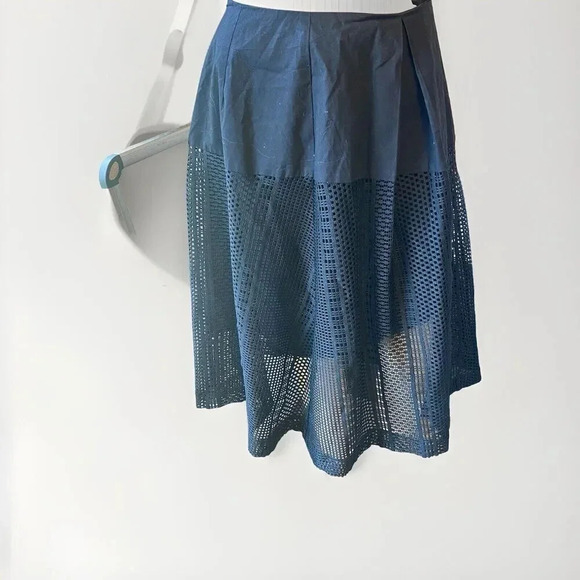 Y2K Emu Japan Made Skirt Black Mesh Open Knit Goth Dark Witchy Whimsigoth Lady M - Picture 1 of 12